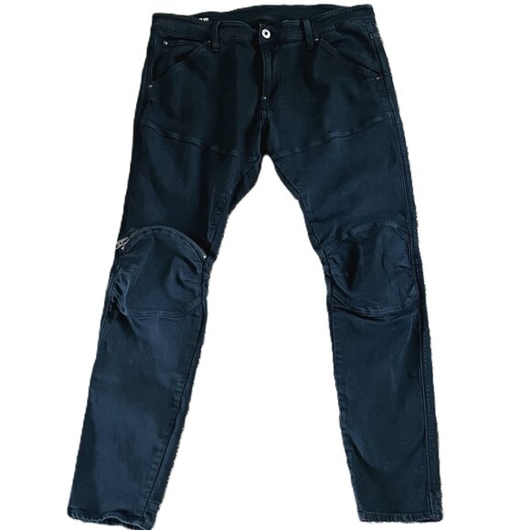 G-Star Raw Men’s 5620 3D Zip Knee Super Slim Denim Jeans – Blue (Size 38x32 - Picture 4 of 13